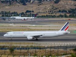 Air France Flugzeug auf dem Rollfeld